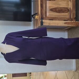 Venus Deep Plunge V neck Bodycon Long Sleeve Dress